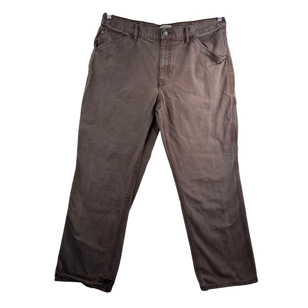 C.E. Schmidt Workwear Carpenter Utility Pants Mens 36x30 Brown grunge rugged
